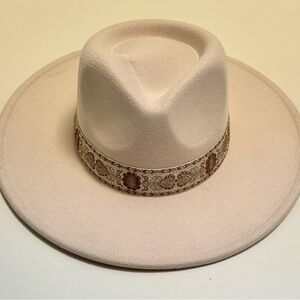 Cream Western Hat